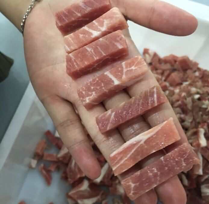 切丁機(jī)切凍肉條